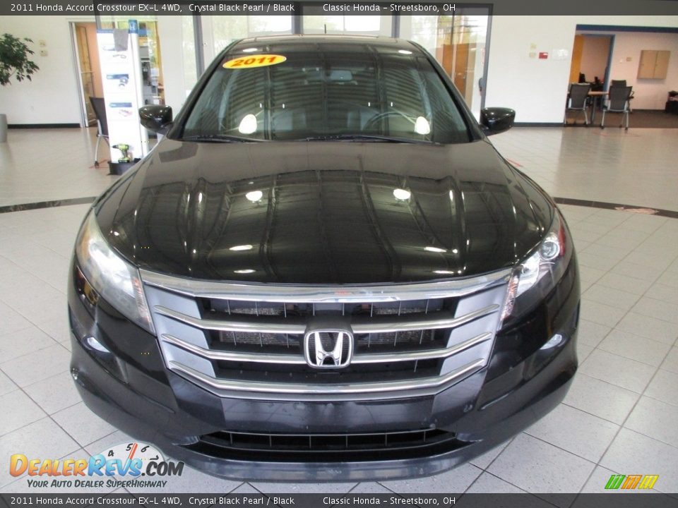 2011 Honda Accord Crosstour EX-L 4WD Crystal Black Pearl / Black Photo #2