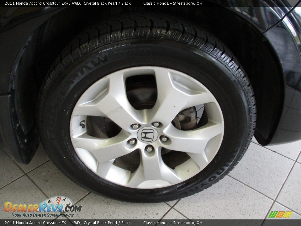 2011 Honda Accord Crosstour EX-L 4WD Crystal Black Pearl / Black Photo #5