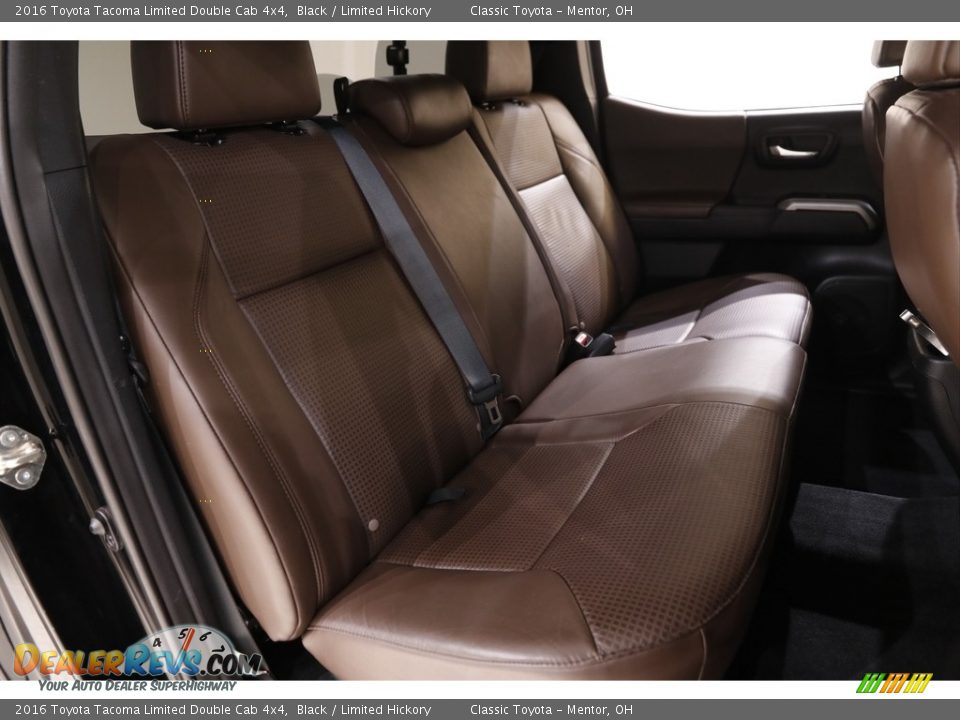 Rear Seat of 2016 Toyota Tacoma Limited Double Cab 4x4 Photo #17