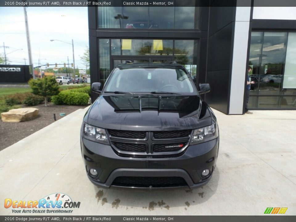 2016 Dodge Journey R/T AWD Pitch Black / RT Black/Red Photo #2