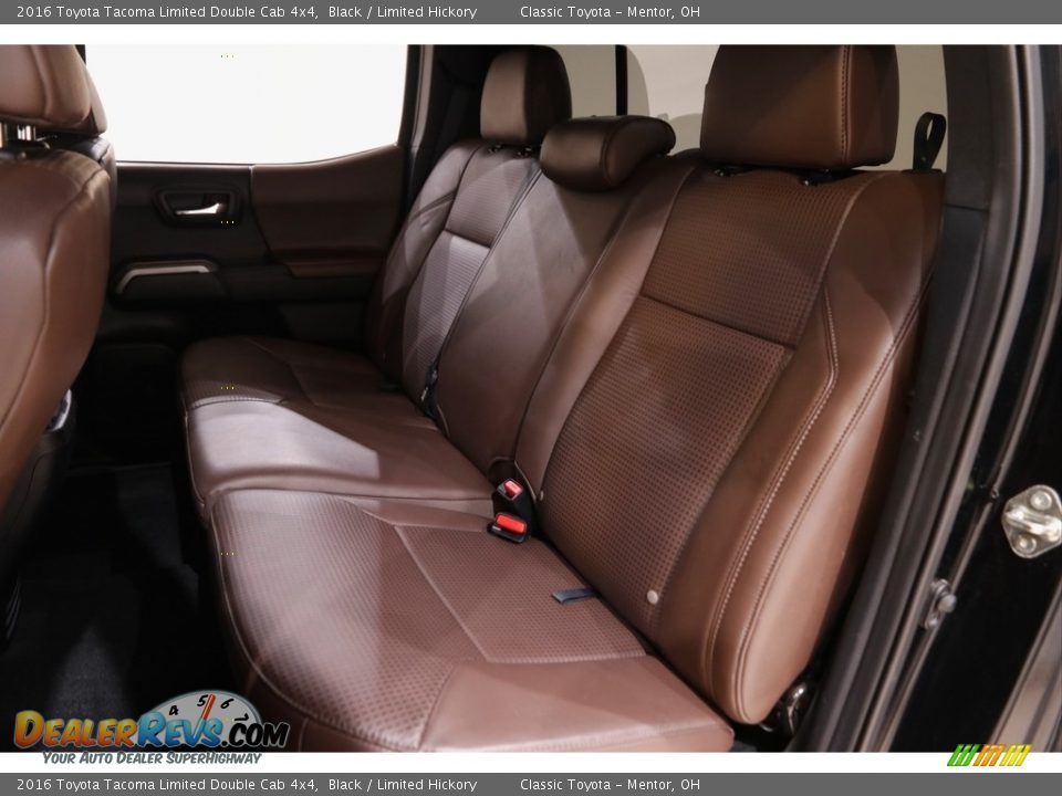 Rear Seat of 2016 Toyota Tacoma Limited Double Cab 4x4 Photo #18