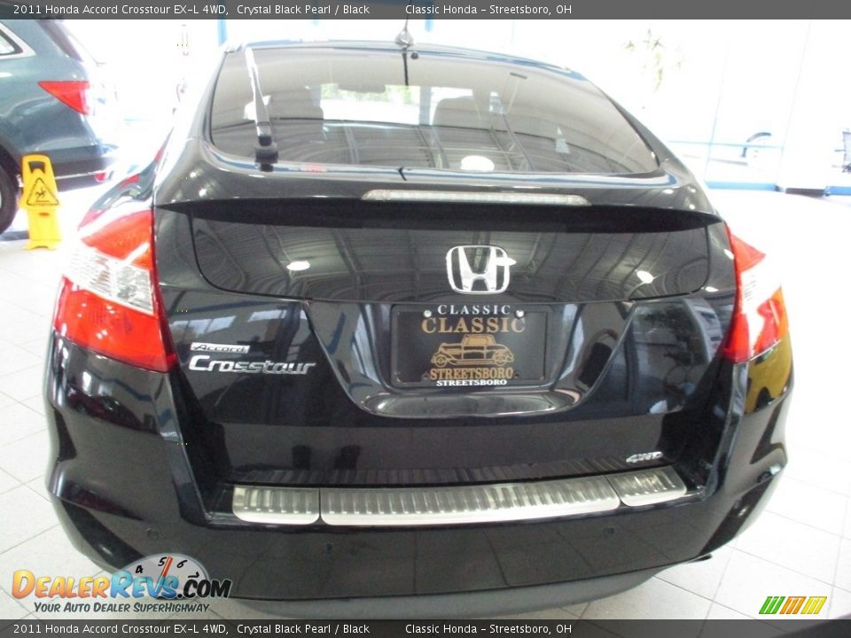 2011 Honda Accord Crosstour EX-L 4WD Crystal Black Pearl / Black Photo #8