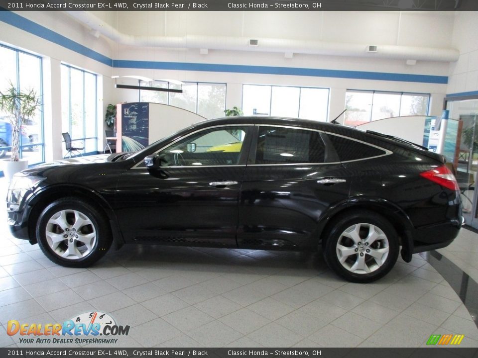 2011 Honda Accord Crosstour EX-L 4WD Crystal Black Pearl / Black Photo #10
