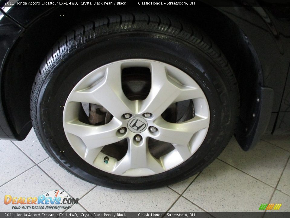 2011 Honda Accord Crosstour EX-L 4WD Crystal Black Pearl / Black Photo #12