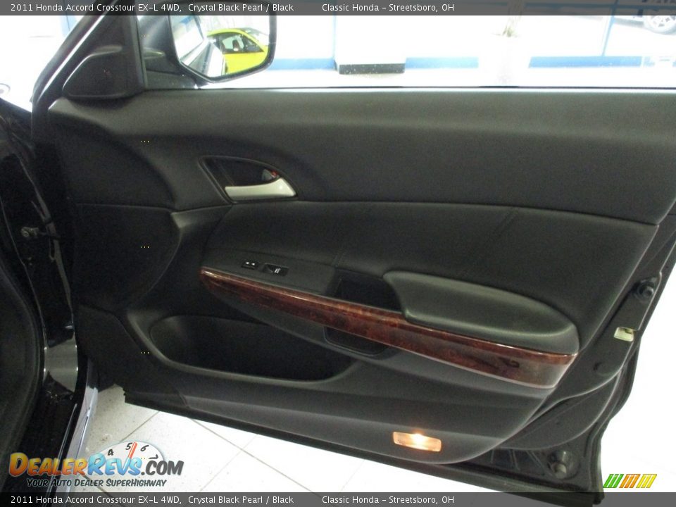 2011 Honda Accord Crosstour EX-L 4WD Crystal Black Pearl / Black Photo #14