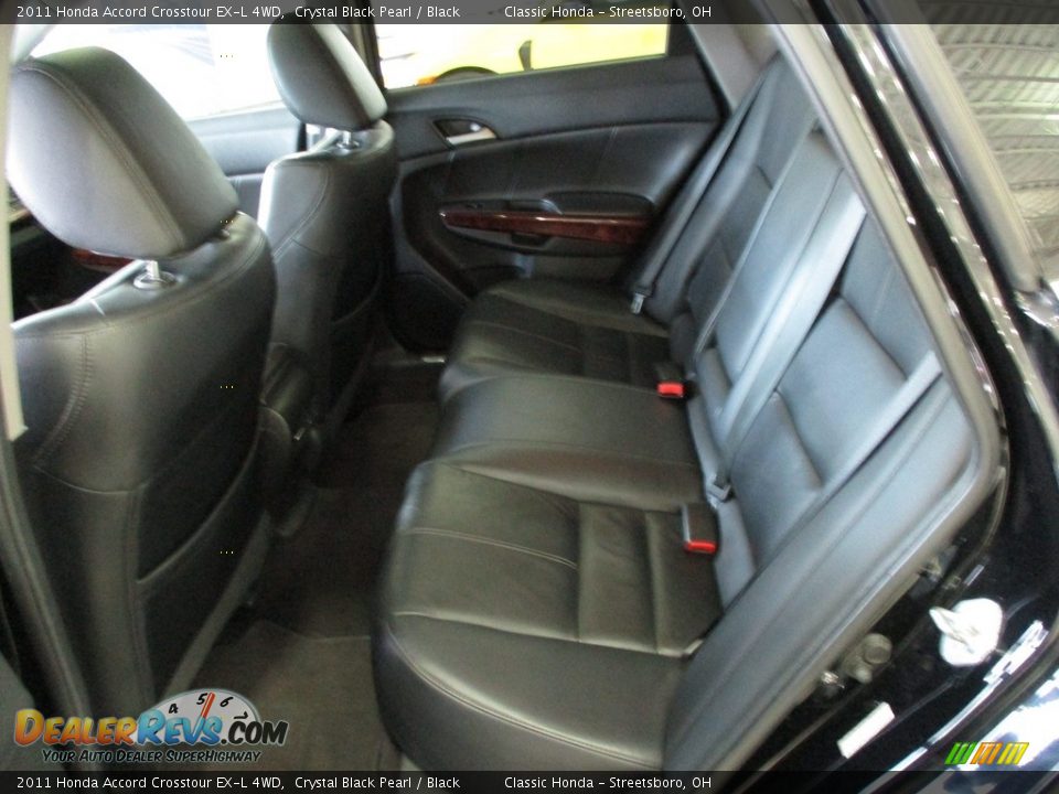 2011 Honda Accord Crosstour EX-L 4WD Crystal Black Pearl / Black Photo #25