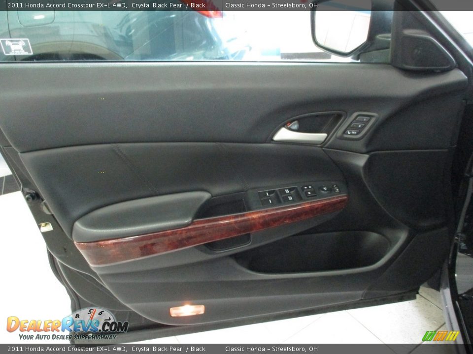 2011 Honda Accord Crosstour EX-L 4WD Crystal Black Pearl / Black Photo #26