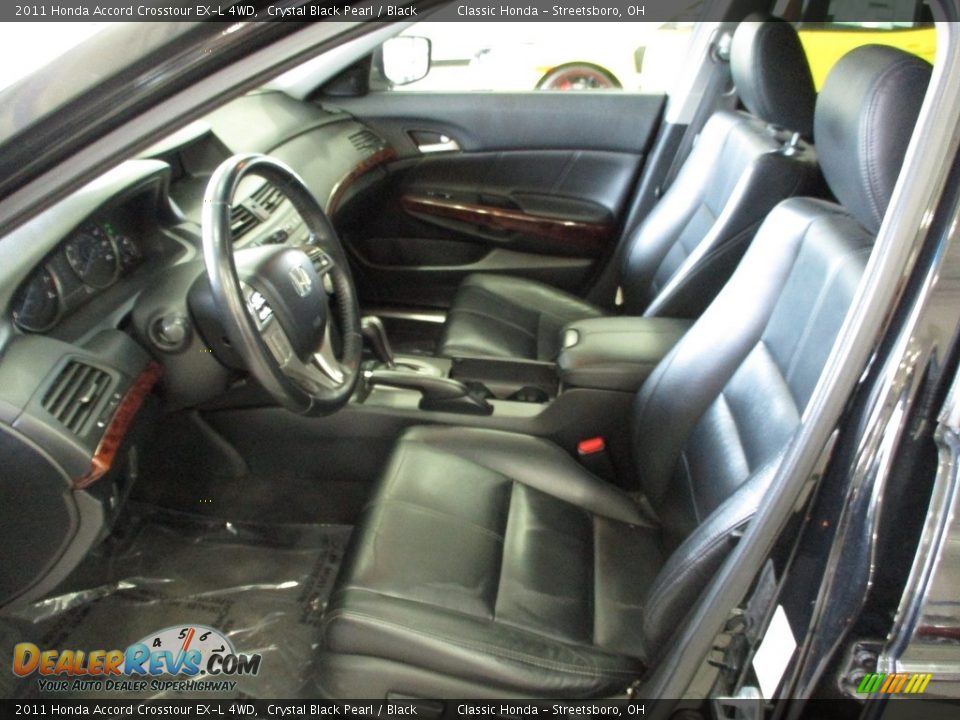 2011 Honda Accord Crosstour EX-L 4WD Crystal Black Pearl / Black Photo #28