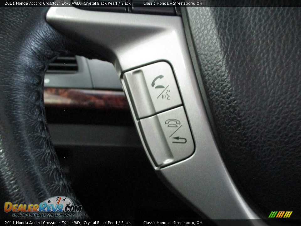 2011 Honda Accord Crosstour EX-L 4WD Crystal Black Pearl / Black Photo #31