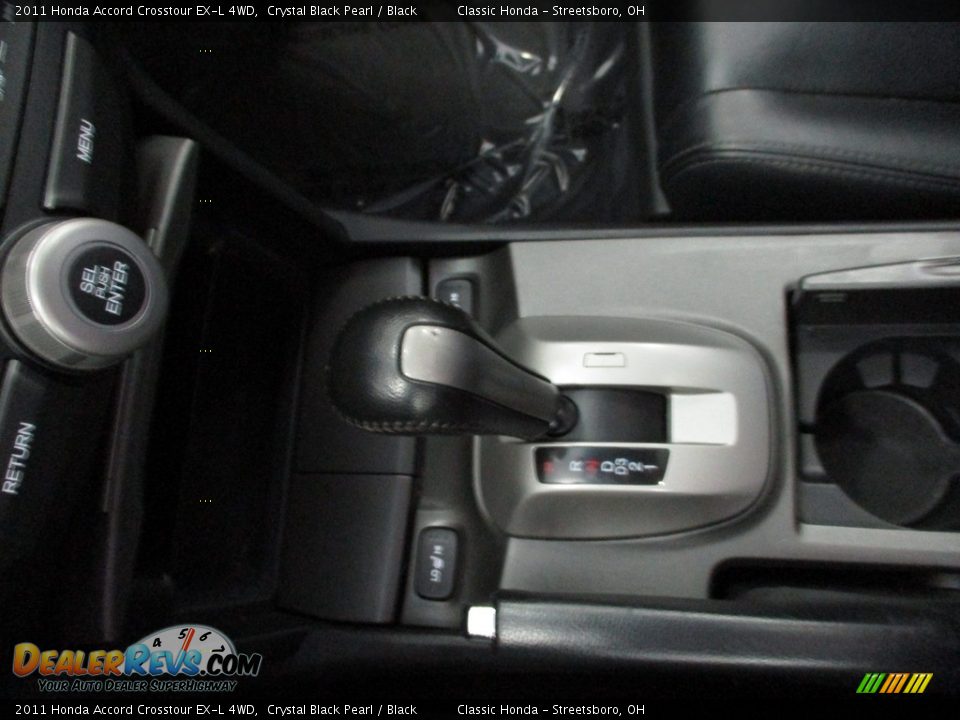 2011 Honda Accord Crosstour EX-L 4WD Crystal Black Pearl / Black Photo #33
