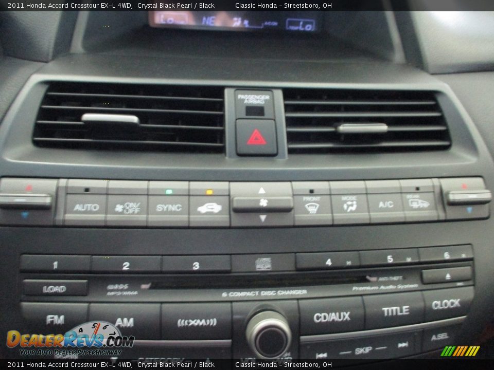 2011 Honda Accord Crosstour EX-L 4WD Crystal Black Pearl / Black Photo #35