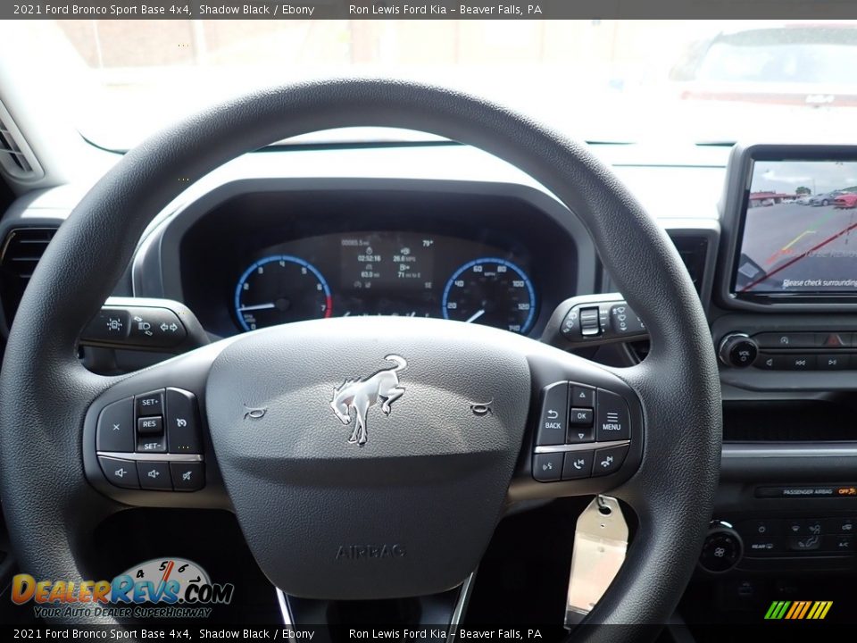 2021 Ford Bronco Sport Base 4x4 Shadow Black / Ebony Photo #20