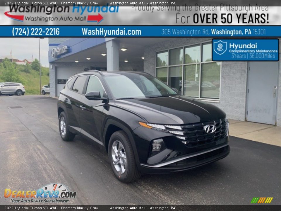 2022 Hyundai Tucson SEL AWD Phantom Black / Gray Photo #1