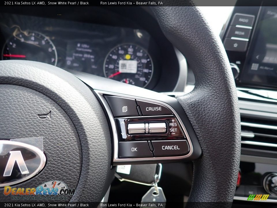 2021 Kia Seltos LX AWD Snow White Pearl / Black Photo #19