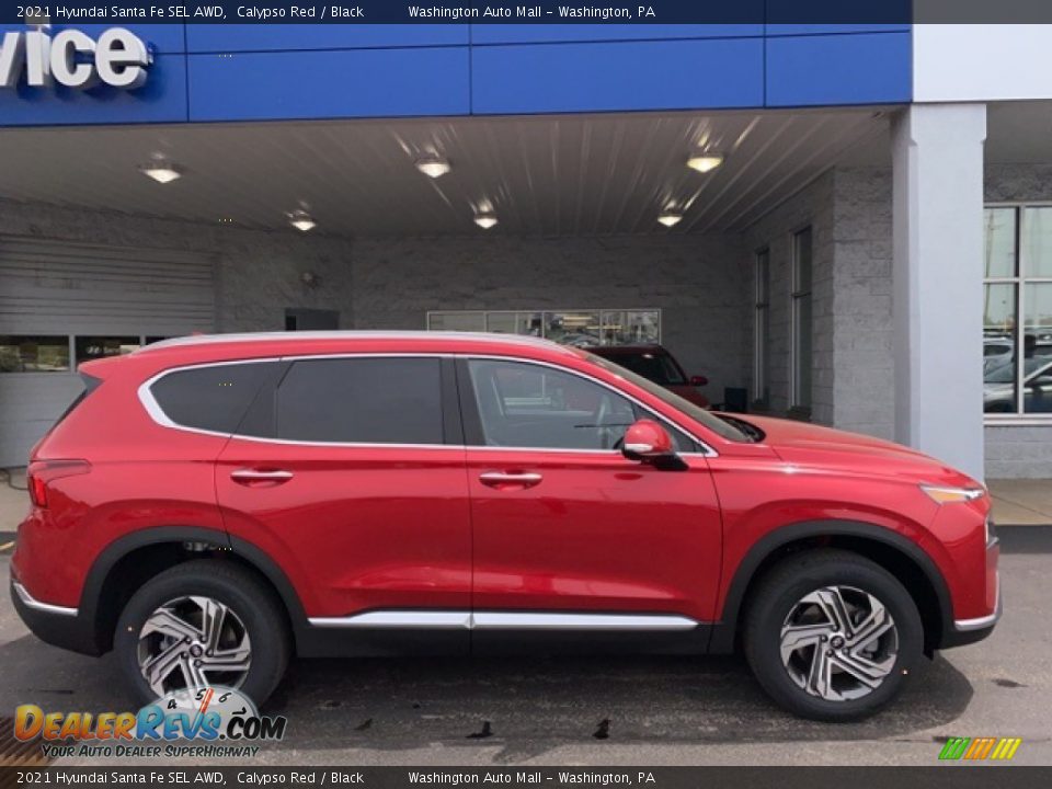 2021 Hyundai Santa Fe SEL AWD Calypso Red / Black Photo #2