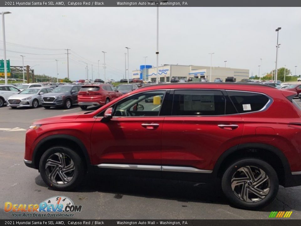 2021 Hyundai Santa Fe SEL AWD Calypso Red / Black Photo #4