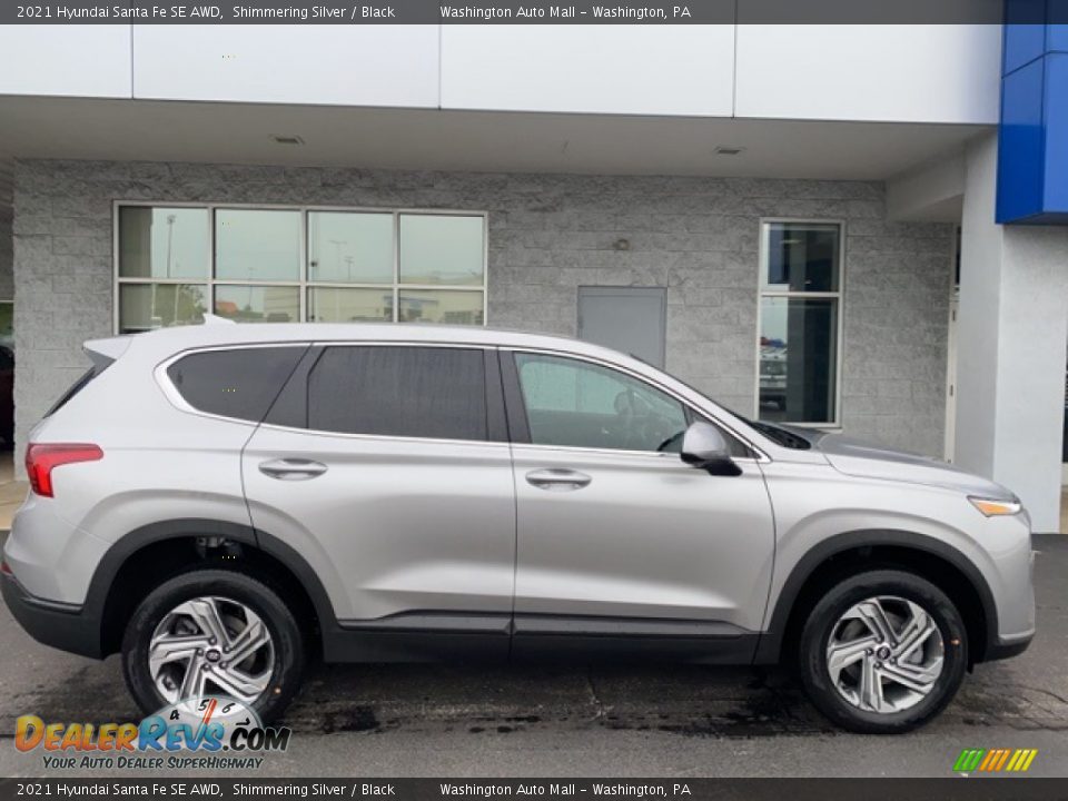 2021 Hyundai Santa Fe SE AWD Shimmering Silver / Black Photo #2