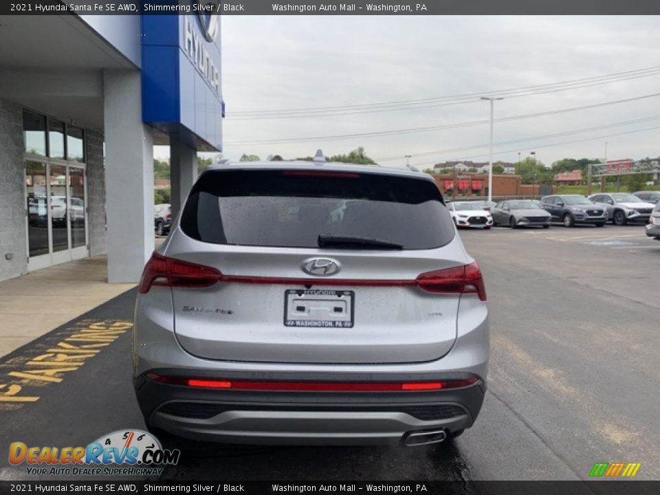 2021 Hyundai Santa Fe SE AWD Shimmering Silver / Black Photo #3