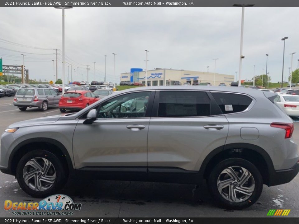 2021 Hyundai Santa Fe SE AWD Shimmering Silver / Black Photo #4