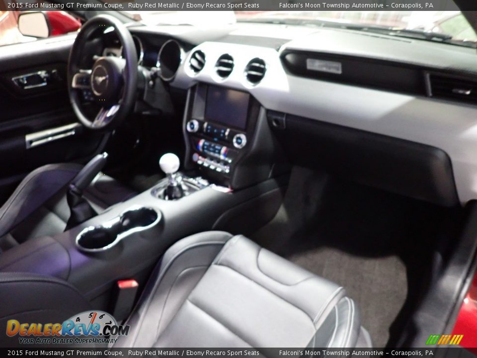 2015 Ford Mustang GT Premium Coupe Ruby Red Metallic / Ebony Recaro Sport Seats Photo #11