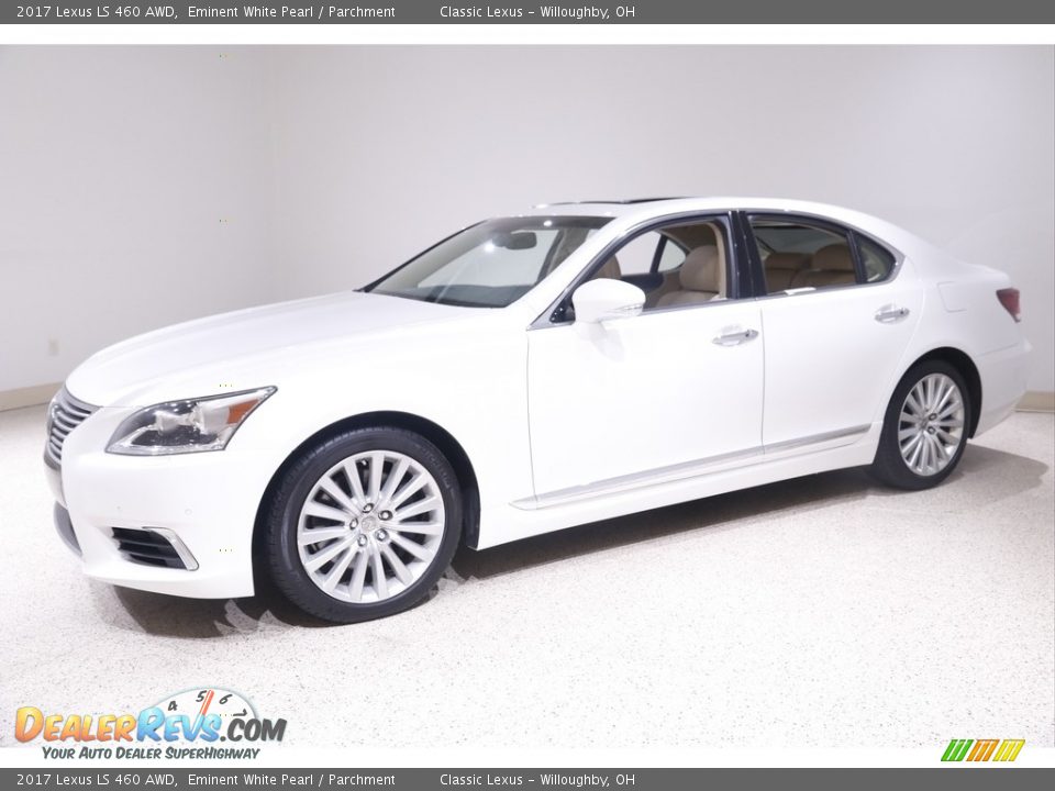 2017 Lexus LS 460 AWD Eminent White Pearl / Parchment Photo #3