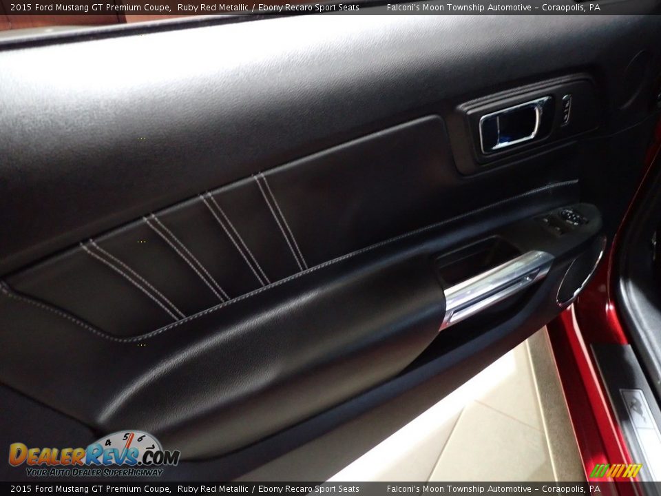 2015 Ford Mustang GT Premium Coupe Ruby Red Metallic / Ebony Recaro Sport Seats Photo #18