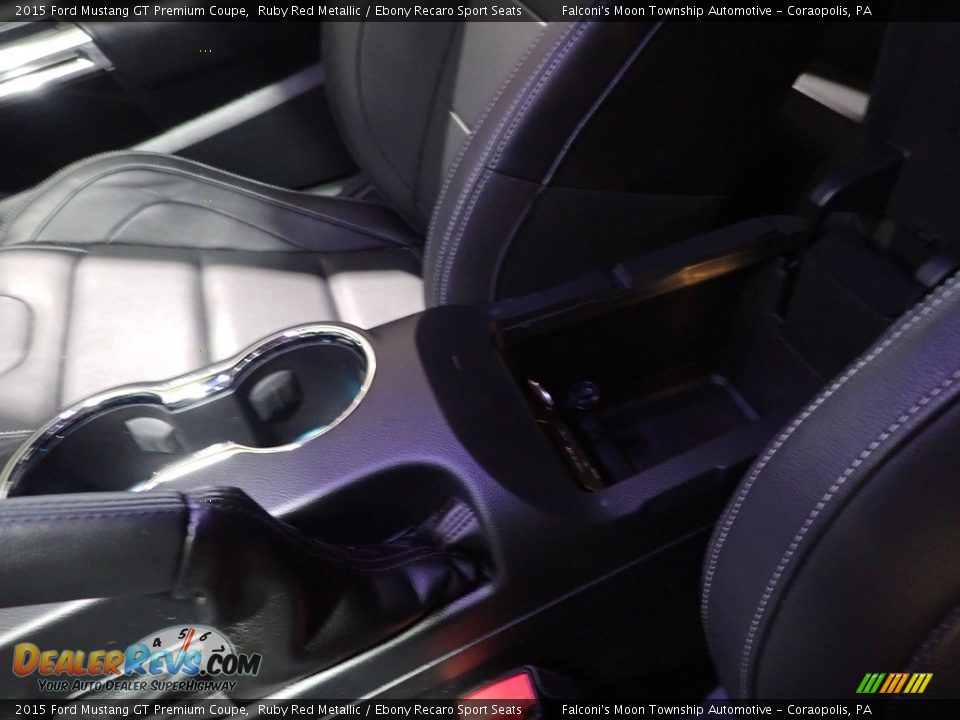 2015 Ford Mustang GT Premium Coupe Ruby Red Metallic / Ebony Recaro Sport Seats Photo #22