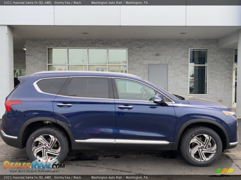 2021 Hyundai Santa Fe SEL AWD Stormy Sea / Black Photo #2