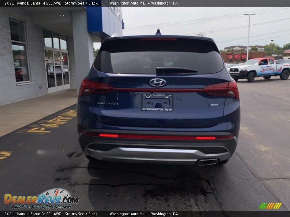 2021 Hyundai Santa Fe SEL AWD Stormy Sea / Black Photo #3