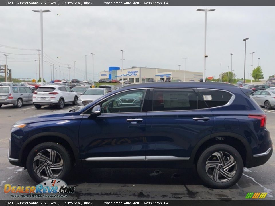 2021 Hyundai Santa Fe SEL AWD Stormy Sea / Black Photo #4