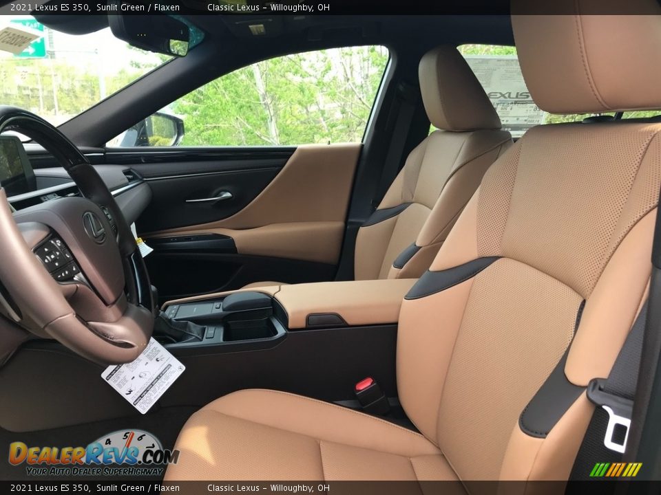 2021 Lexus ES 350 Sunlit Green / Flaxen Photo #2