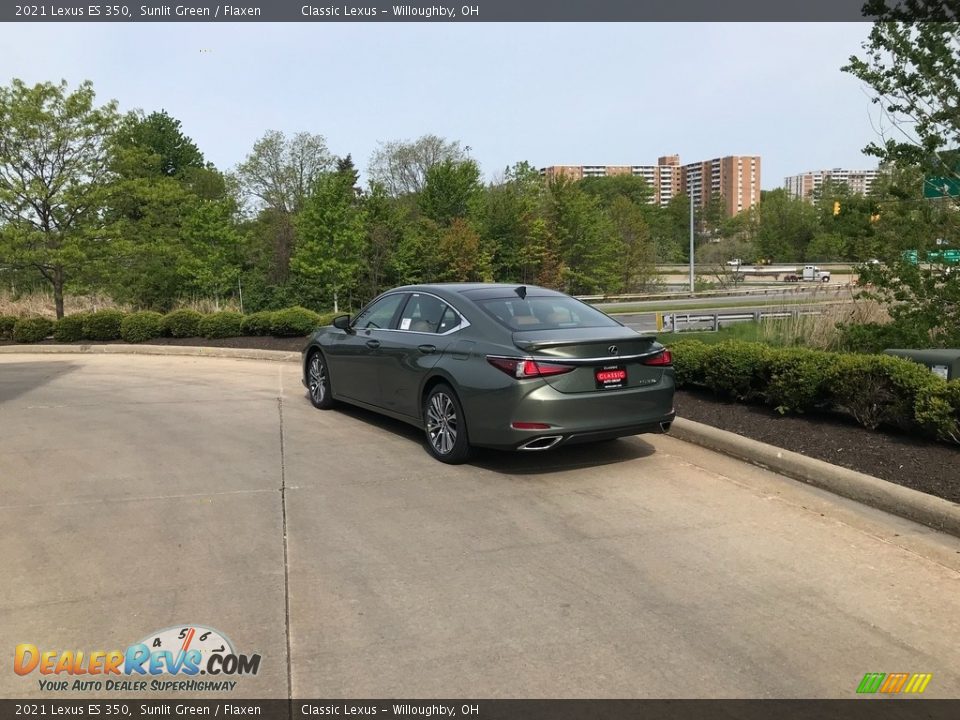 2021 Lexus ES 350 Sunlit Green / Flaxen Photo #4