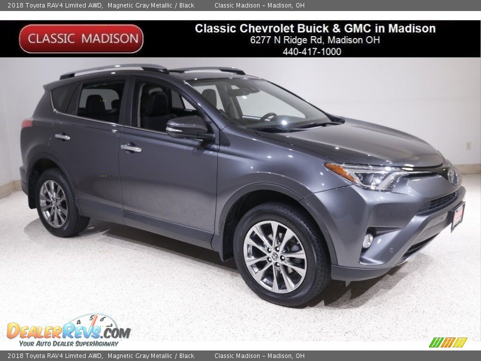 2018 Toyota RAV4 Limited AWD Magnetic Gray Metallic / Black Photo #1