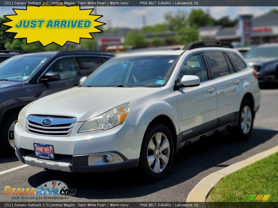 2011 Subaru Outback 2.5i Limited Wagon Satin White Pearl / Warm Ivory Photo #1