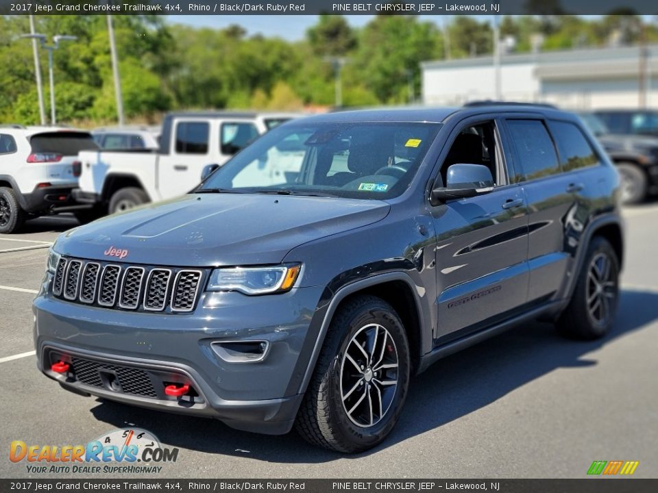 2017 Jeep Grand Cherokee Trailhawk 4x4 Rhino / Black/Dark Ruby Red Photo #1