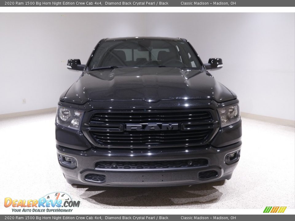 2020 Ram 1500 Big Horn Night Edition Crew Cab 4x4 Diamond Black Crystal Pearl / Black Photo #2