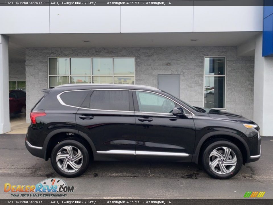 2021 Hyundai Santa Fe SEL AWD Twilight Black / Gray Photo #2