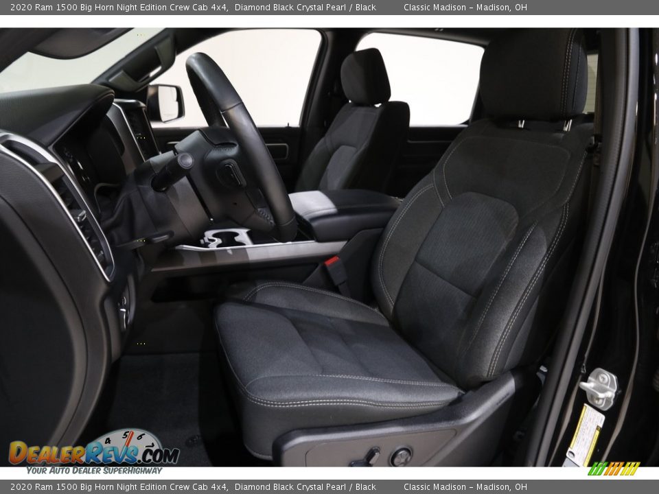 2020 Ram 1500 Big Horn Night Edition Crew Cab 4x4 Diamond Black Crystal Pearl / Black Photo #5