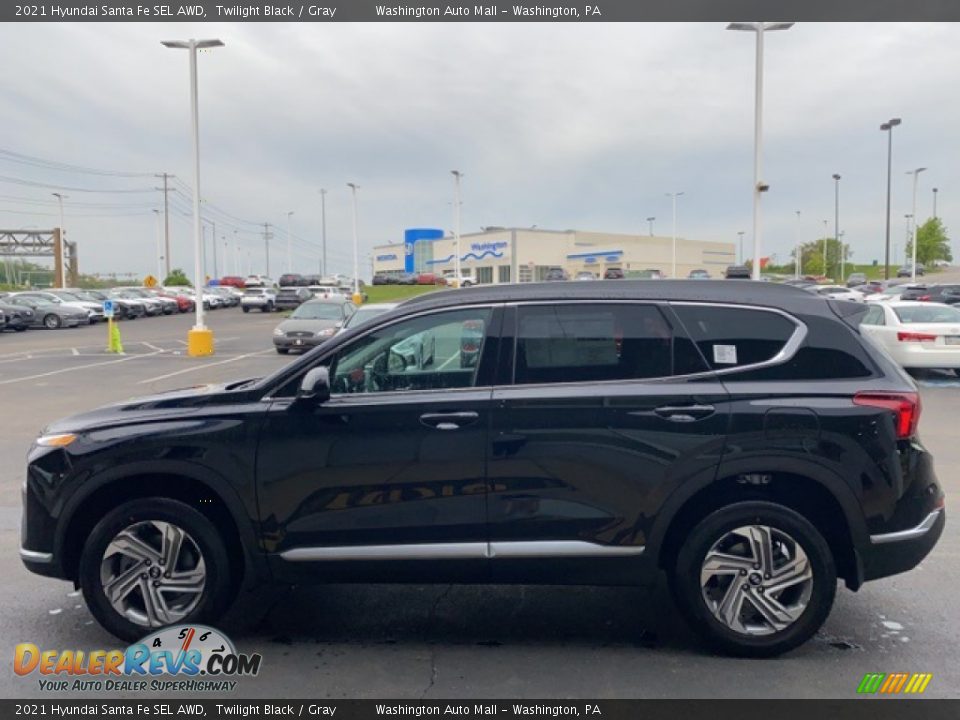 2021 Hyundai Santa Fe SEL AWD Twilight Black / Gray Photo #5