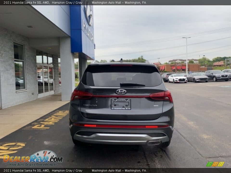 2021 Hyundai Santa Fe SEL AWD Hampton Gray / Gray Photo #3