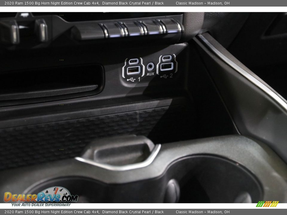 2020 Ram 1500 Big Horn Night Edition Crew Cab 4x4 Diamond Black Crystal Pearl / Black Photo #14