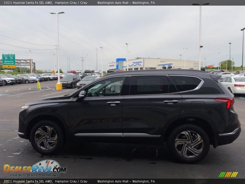 2021 Hyundai Santa Fe SEL AWD Hampton Gray / Gray Photo #4