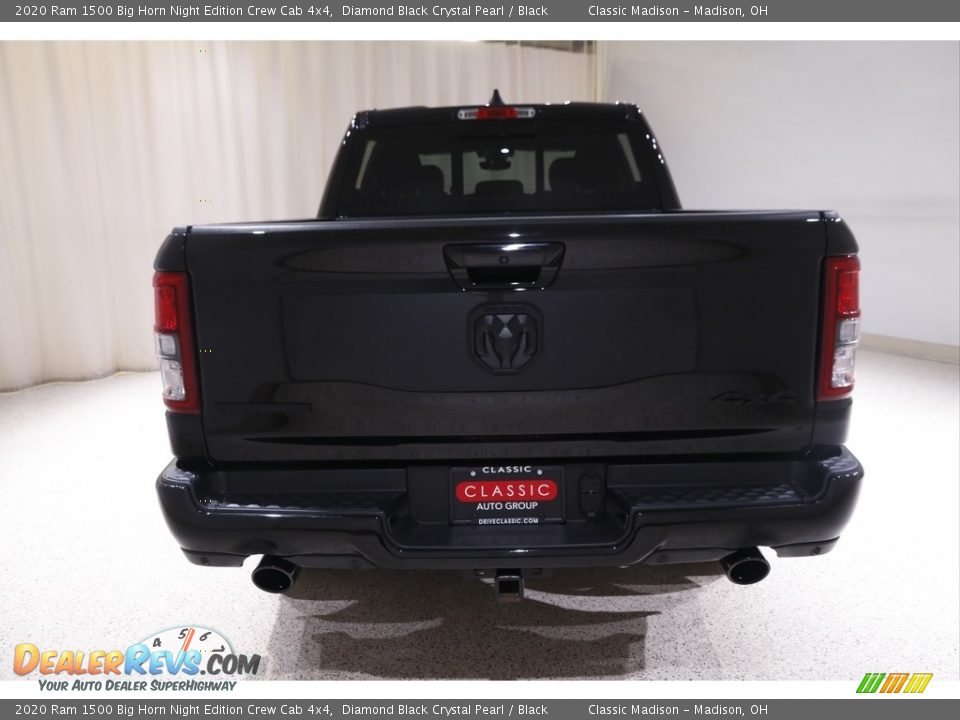 2020 Ram 1500 Big Horn Night Edition Crew Cab 4x4 Diamond Black Crystal Pearl / Black Photo #19