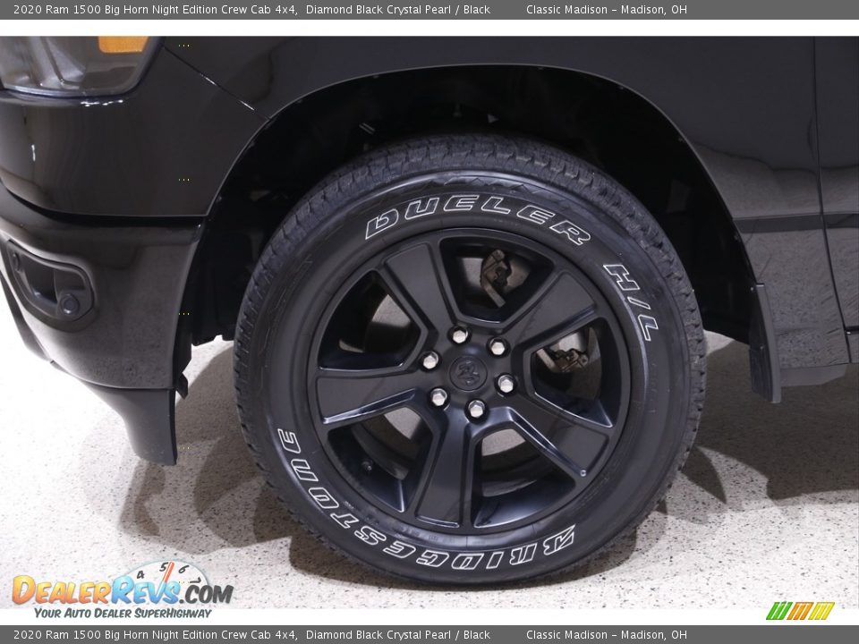 2020 Ram 1500 Big Horn Night Edition Crew Cab 4x4 Diamond Black Crystal Pearl / Black Photo #21