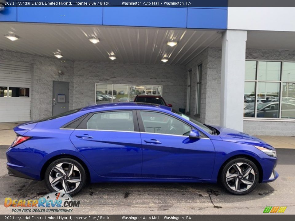 Intense Blue 2021 Hyundai Elantra Limited Hybrid Photo #2