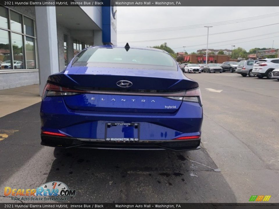 2021 Hyundai Elantra Limited Hybrid Intense Blue / Black Photo #3