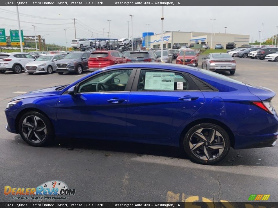 2021 Hyundai Elantra Limited Hybrid Intense Blue / Black Photo #4