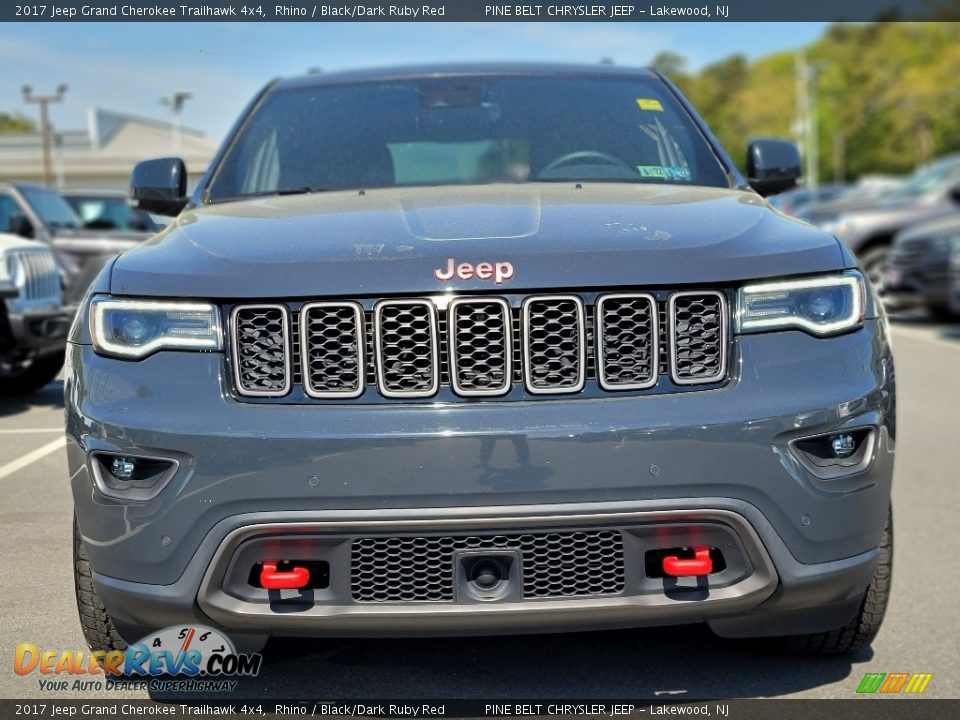 2017 Jeep Grand Cherokee Trailhawk 4x4 Rhino / Black/Dark Ruby Red Photo #22