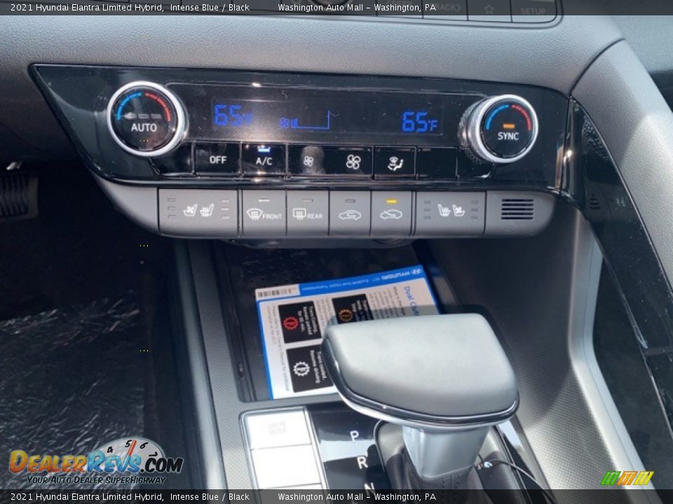 2021 Hyundai Elantra Limited Hybrid Intense Blue / Black Photo #10