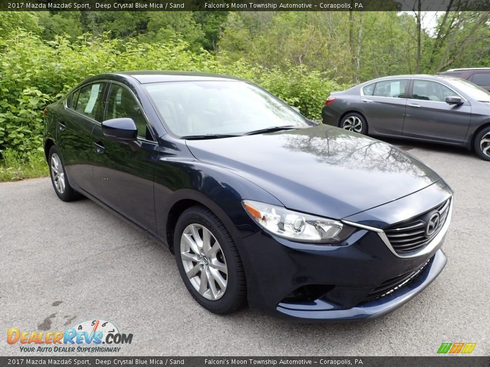 2017 Mazda Mazda6 Sport Deep Crystal Blue Mica / Sand Photo #4